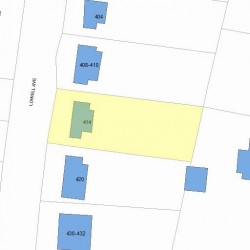 414 Lowell Ave, Newton, MA 02460 plot plan