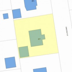 877 Chestnut St, Newton, MA 02468 plot plan