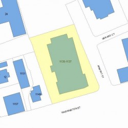 1137 Washington St, Newton, MA 02465 plot plan