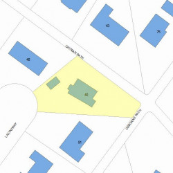 40 Chinian Path, Newton, MA 02459 plot plan