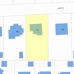 538 Ward St, Newton, MA 02459 plot plan