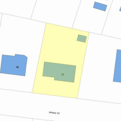 43 Upham St, Newton, MA 02465 plot plan