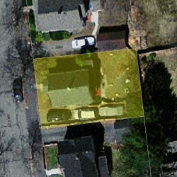 48 Hale St, Newton, MA 02464 aerial view