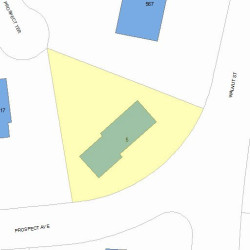 5 Prospect Ave, Newton, MA 02460 plot plan