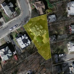 28 Clyde St, Newton, MA 02460 aerial view