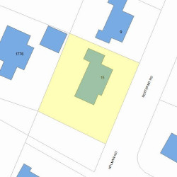 15 Bertrand Rd, Newton, MA 02466 plot plan