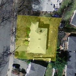 280 Woodcliff Rd, Newton, MA 02461 aerial view