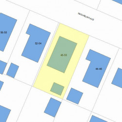 48 Washburn Ave, Newton, MA 02466 plot plan