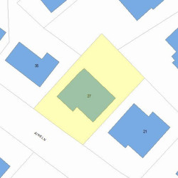 27 June Ln, Newton, MA 02459 plot plan