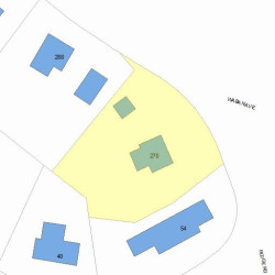 270 Waban Ave, Newton, MA 02468 plot plan