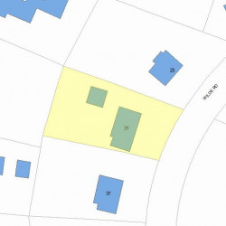 31 Wilde Rd, Newton, MA 02468 plot plan