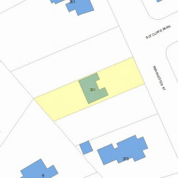 361 Winchester St, Newton, MA 02461 plot plan