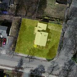 123 Fordham Rd, Newton, MA 02465 aerial view