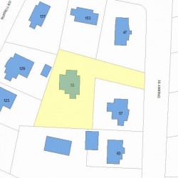 53 Cherry St, Newton, MA 02465 plot plan