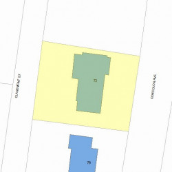 73 Concolor Ave, Newton, MA 02458 plot plan