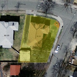 94 Eliot Ave, Newton, MA 02465 aerial view