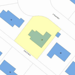 20 Shute Path, Newton, MA 02459 plot plan