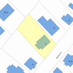 25 Emerald St, Newton, MA 02458 plot plan