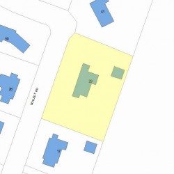 29 Dorset Rd, Newton, MA 02468 plot plan