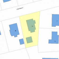 34 Stearns St, Newton, MA 02459 plot plan