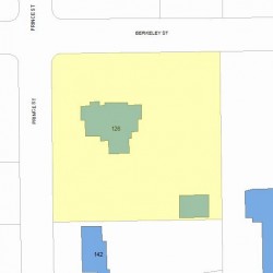 126 Prince St, Newton, MA 02465 plot plan