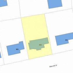 659 Beacon St, Newton, MA 02459 plot plan