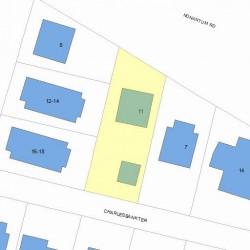 11 Charlesbank Ter, Newton, MA 02458 plot plan