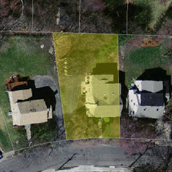 99 Walnut Hill Rd, Newton, MA 02461 aerial view