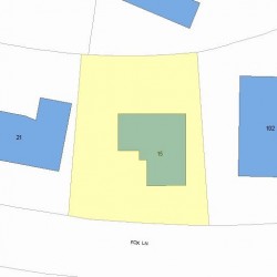 15 Fox Ln, Newton, MA 02459 plot plan