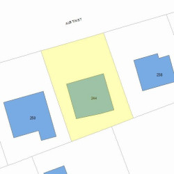 244 Austin St, Newton, MA 02465 plot plan