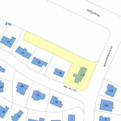 118 Meadowbrook Rd, Newton, MA 02459 plot plan