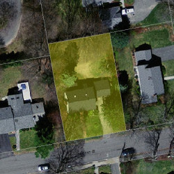 9 Regent St, Newton, MA 02465 aerial view