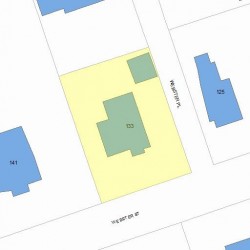 133 Webster St, Newton, MA 02465 plot plan