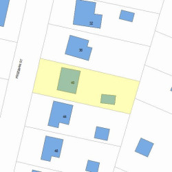 40 Freeman St, Newton, MA 02466 plot plan