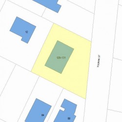 131 Tolman St, Newton, MA 02465 plot plan