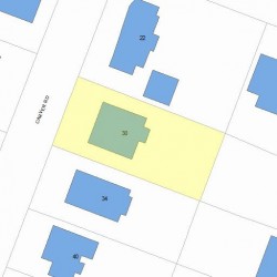 30 Carver Rd, Newton, MA 02461 plot plan