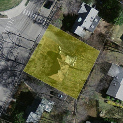 141 Brookline St, Newton, MA 02467 aerial view