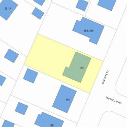 109 Langdon St, Newton, MA 02458 plot plan
