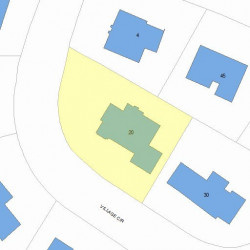 20 Village Cir, Newton, MA 02459 plot plan