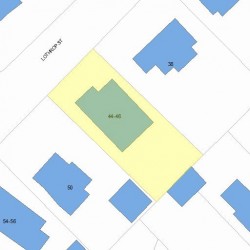 46 Lothrop St, Newton, MA 02460 plot plan