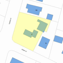 87 Derby St, Newton, MA 02465 plot plan