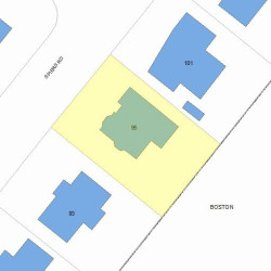 95 Spiers Rd, Newton, MA 02459 plot plan