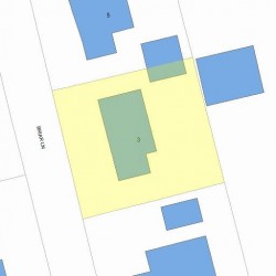 3 Briar Ln, Newton, MA 02460 plot plan