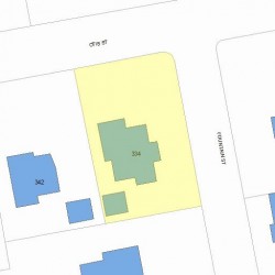 334 Otis St, Newton, MA 02465 plot plan