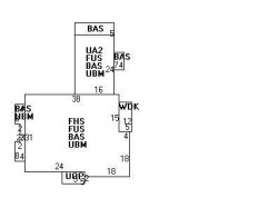 226 Park St, Newton, MA 02458 floor plan