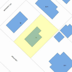 11 Broadway Ter, Newton, MA 02460 plot plan