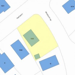 1586 Centre St, Newton, MA 02461 plot plan