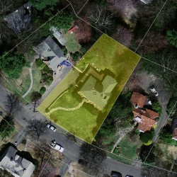 72 Devonshire Rd, Newton, MA 02468 aerial view
