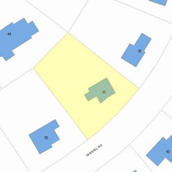45 Wiswall Rd, Newton, MA 02459 plot plan