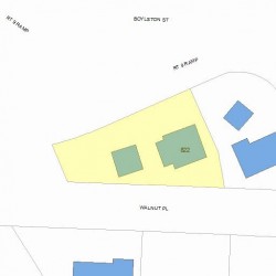 822 Boylston St, Newton, MA 02461 plot plan